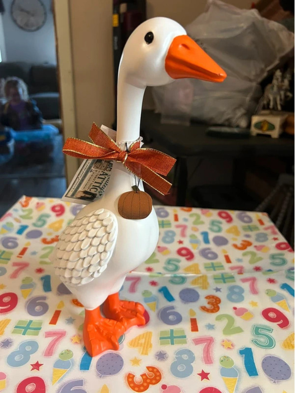 12” Resin desk goose